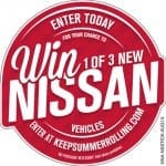 nissan keep summer rolling sweepstakes