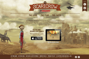Chipotle The Scarecrow website