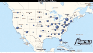 The defending national champions enjoy a large base of support in Kentucky (obviously) and New York (not so obviously). 