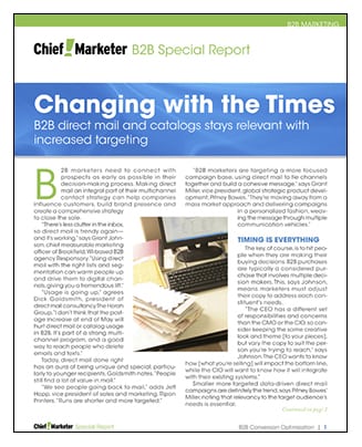 Changing With the Times  Special Report