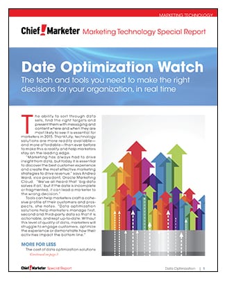 Data Optimization Watch  Special Report