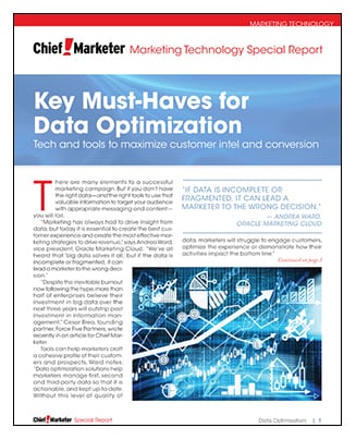 Data Optimization Watch  Special Report