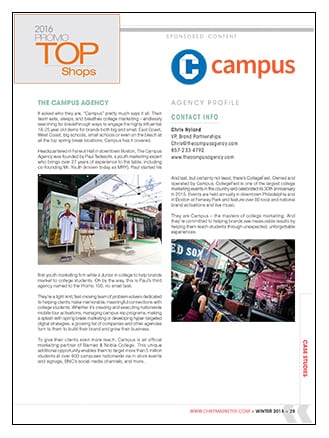 The Campus Agency Case Study