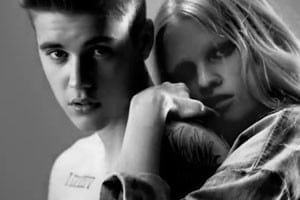 Justin Bieber and Calvin Klein