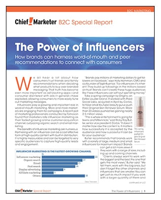 The Power of Infuencers Special Report