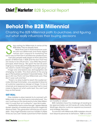 B2B Millennials Special Report