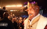 The Burger King walks backstage at "Mayweather VS Pacquiao" at MGM Grand Garden Arena on May 2, 2015 in Las Vegas, Nevada.