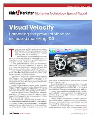 Visual Velocity Special ReportVideo Special Report