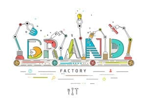 Concept of creating and building brand