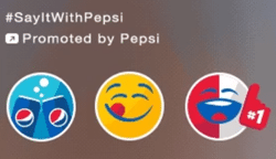 Pepsi Promoted Stickers