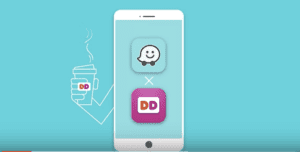 dunkin' donuts and waze