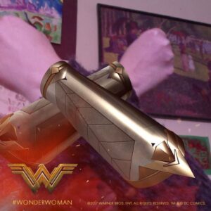  Wonder Woman fans can create customized versions of her gauntlets using the "Show Your Warrior" app.