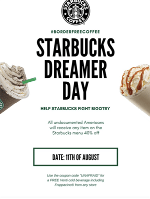 Starbucks Dreamer Day