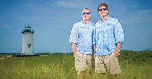 Boston Magazine profiles the rise of Ian and Shep Murray's Vineyard Vines.