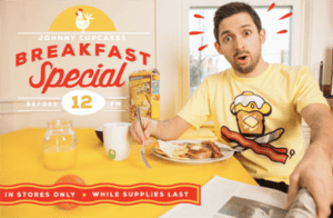 The "Breakfast Special" shirt was only available until noon.