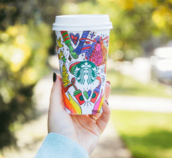 Starbuck's red holiday cups