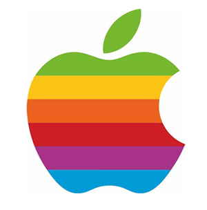 apple rainbow logo