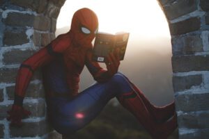 spider-man reading B2B