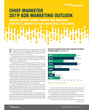 2019 B2B Outlook Survey Cover