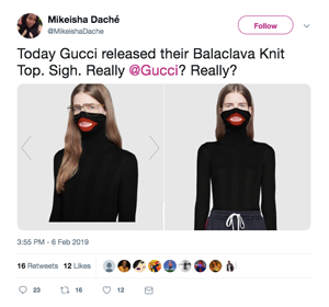 gucci blackface