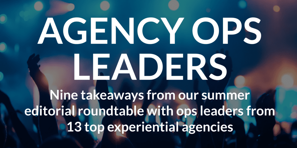 Event Marketer Agency Ops Leaders
